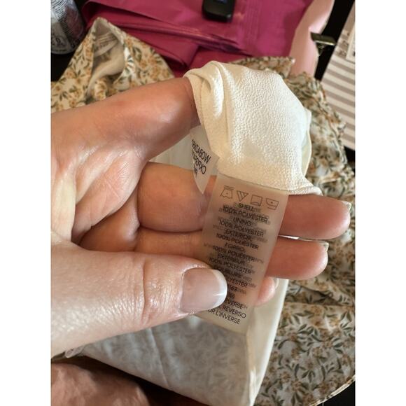 Calvin Klein Women's Floral Ruffle Boho Blouse Size 2X Batwing Sleeves Fairy - Picture 4 of 10